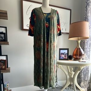 LuLaRoe JOY, Medium (10-12), Olive, Excellent Condition